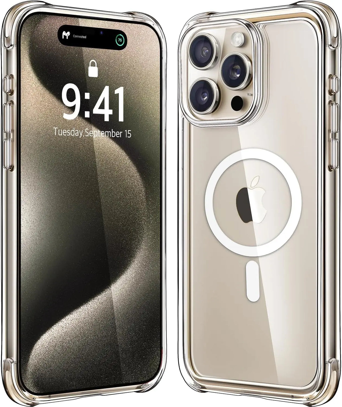 Transparent Magnetic Case For iPhone 17 16 Pro Max 15 14 Plus Wireless Charge Cover 13 12 Mini 17 Air Magsafe Protection Case