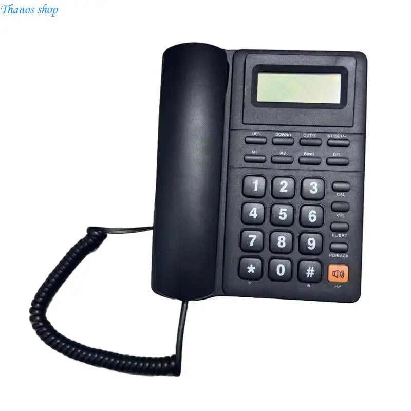Landline Phones Home Telephone Desk Phone LCD Display with Redial Caller Function for Office, Hotel X37A