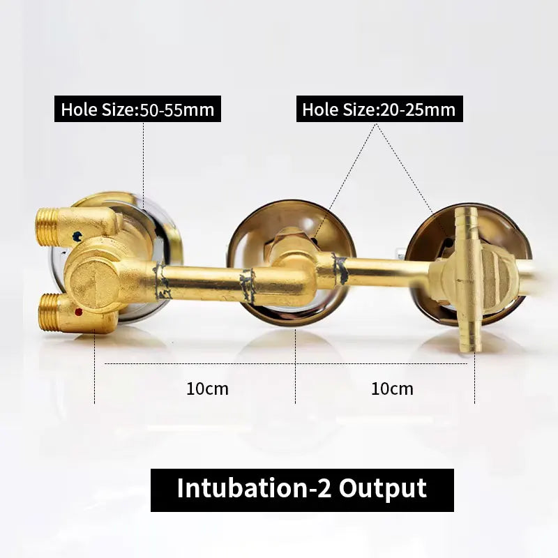 New Triple Handle Thermostatic Brass Shower Faucet Shower Room Auto Thermostatic Control Valve Mixer Tap  2/3/4/5 Way Diverter