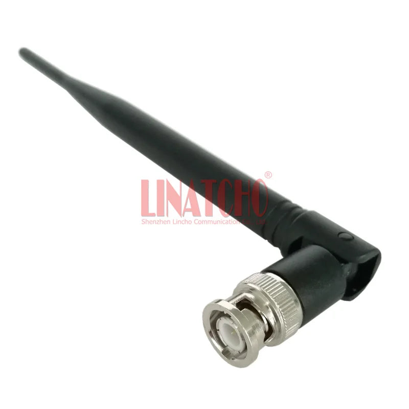 Black WIFI Router 2.4GHz 2400MHz Foldable Omni Directional BNC Male Connector Antenna