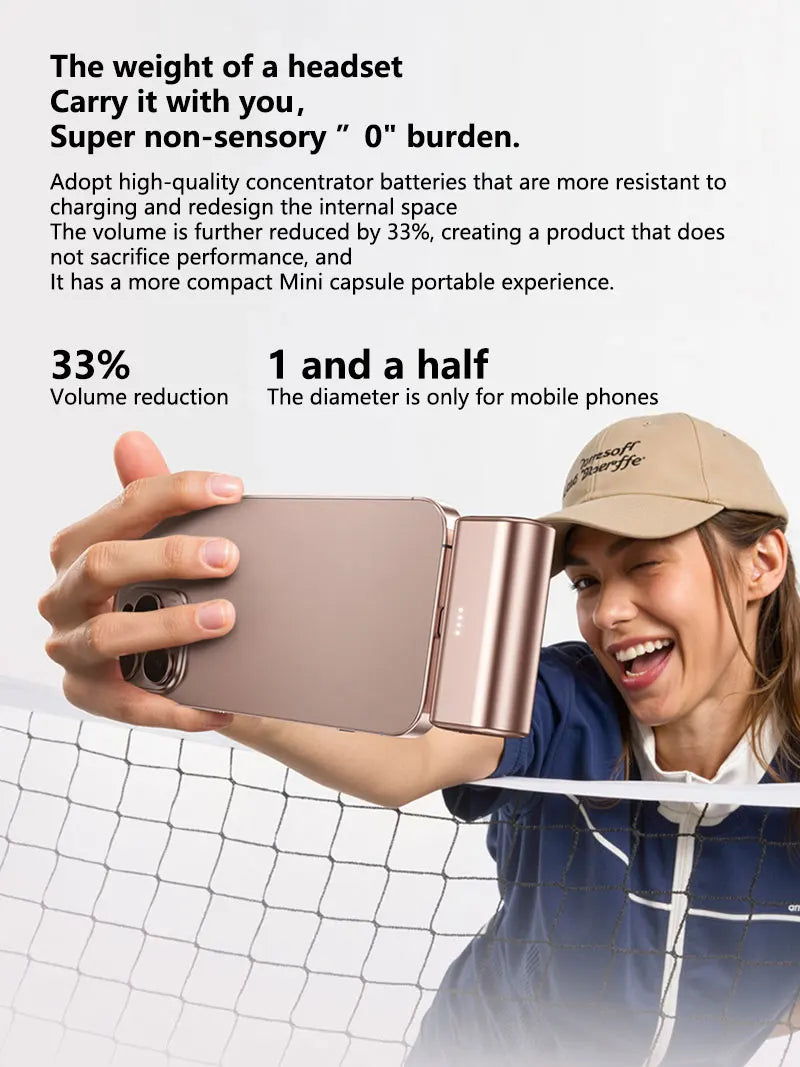 22.5W Fast Charging USB C Power Bank 500000mAh Mini Portable Charger for iPhone 15 16 Android Devices Travel Battery Pack