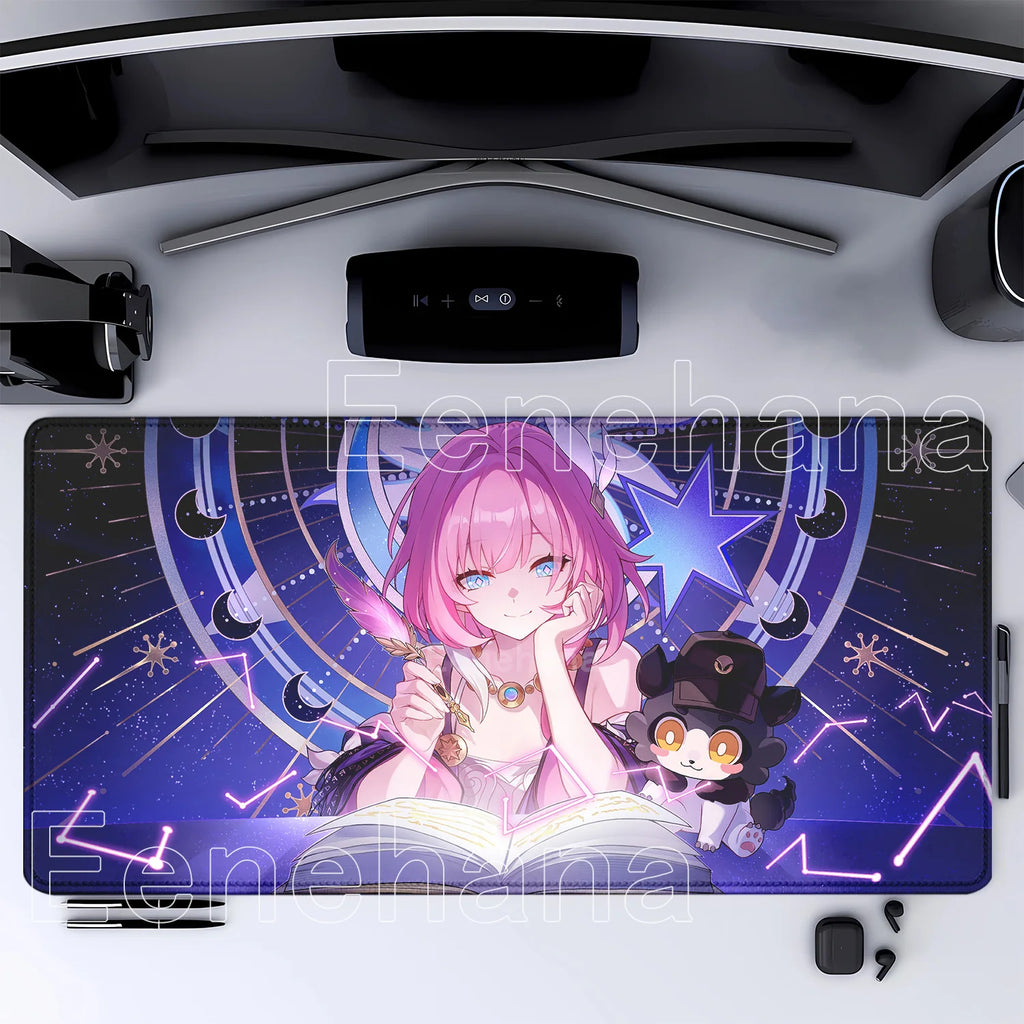 Mouse Pad Honkai Star Rail Cyrene HD printing Pretty Gaming Lock Edge Large Rubber Anime kawaii Mousepad Laptop offices Desk Mat