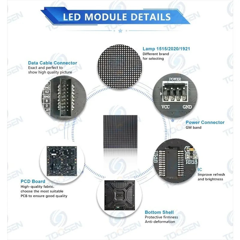 P2.6 P2.9 P3.9 Rainproof LED Video Wall Seamless Splicing Movable Stage Wedding Outdoor Event Rental Display Screen