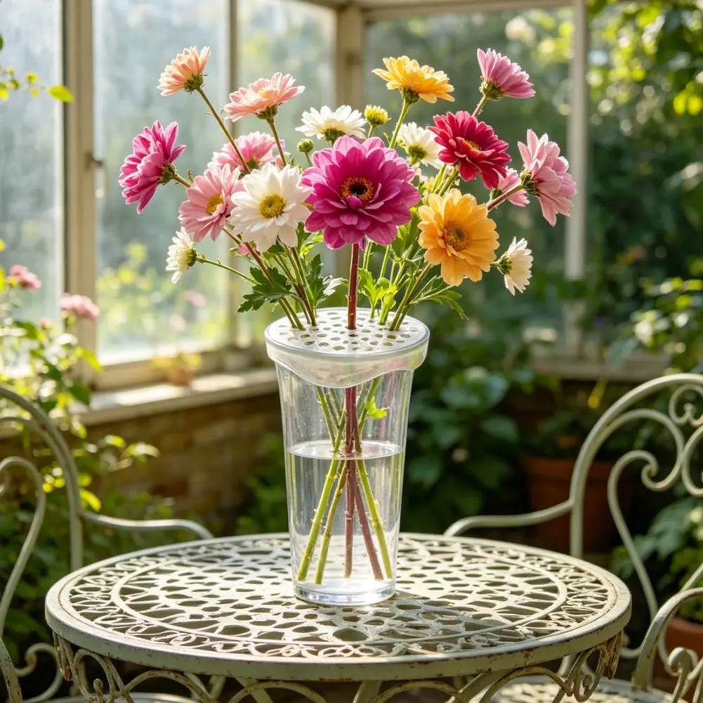 Silicone Bouquet Holder Silicone Flower Arranger Grid Set Flexible Floral Stem Holder Reusable Diy Vase Insert for Flower