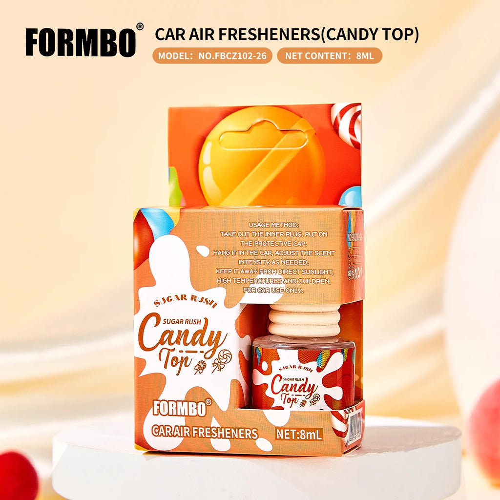 Car Air Freshener Hanging Perfume Bottle Cookies & Cream Cherry Luxe Dreamy Treats Scent Auto Rearview Mirror Pendant Deodorant