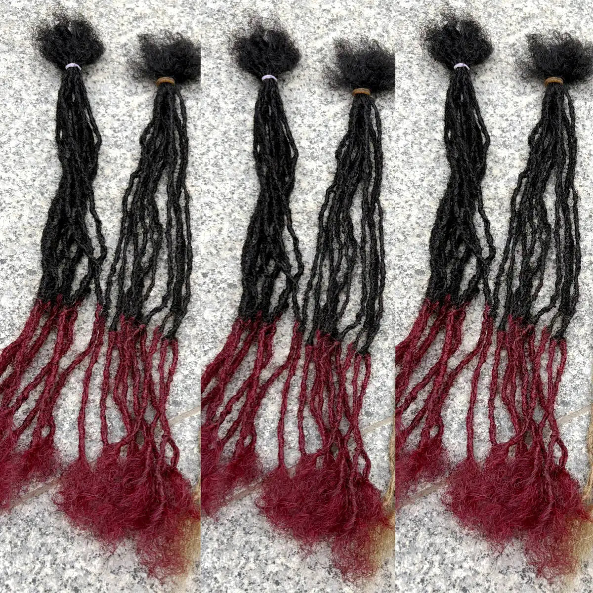 0.2cm Colored Handmade Inter Loc Extension Human Hair 10in Permanent Micro Sisterlocks Extensions Natural Looking Soft Dreadlock