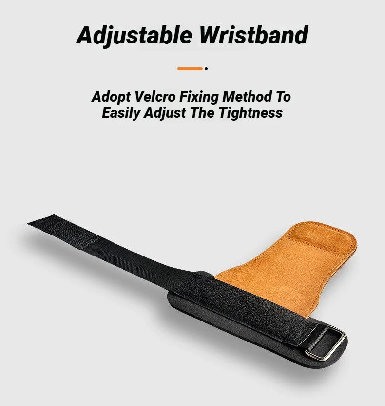 1Pair Gym Pull-Up Grip Strap Wrist Straps Anti-Slip Weight Power Belt Lifting Pads Deadlift Workout Palm Protection Gloves