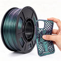 95A Chameleon TPU Filament 1.75mm,TPU Chameleon Color Green 250g 95A Flexible Soft 3D Printer Filament,Changes Color with Light