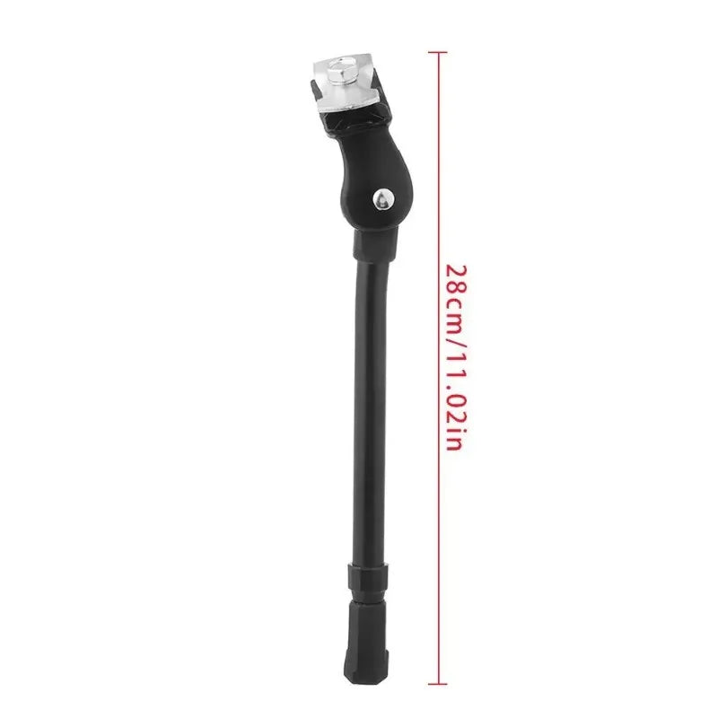 Adjustable Bike Kick Stand Heavy Duty Alloy Foot for Mountain Sports Bicycle Prop Black/Silver