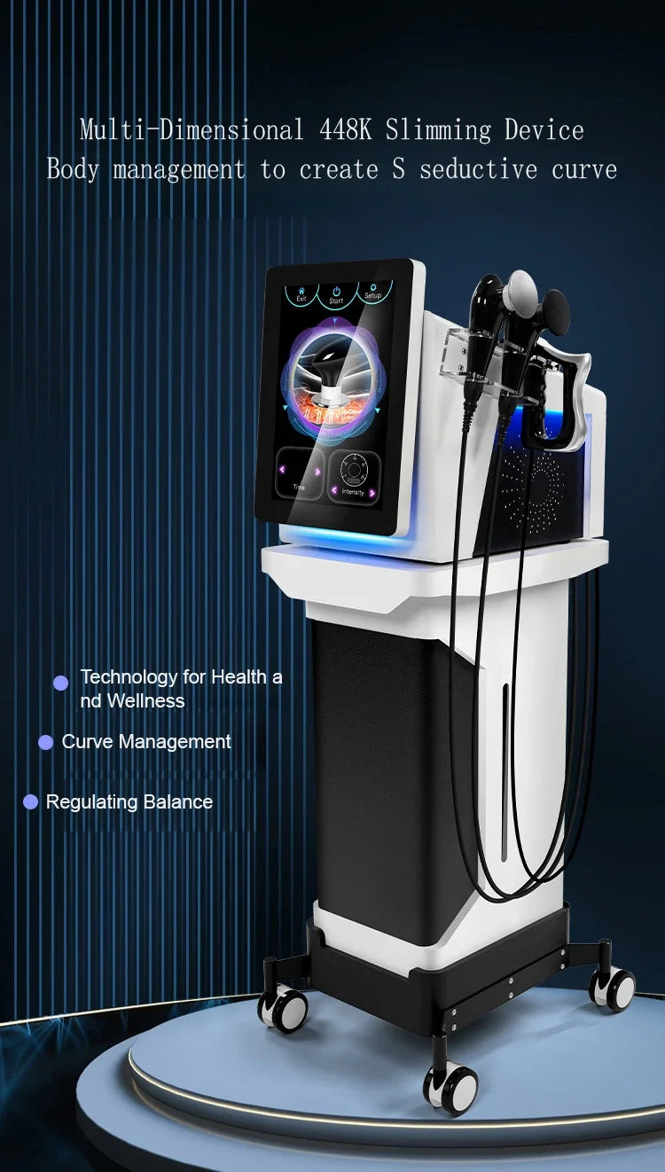 448k Portable Tecar Cet Ret Pain Relief INDIBA Physiotherapy Equipment Diathermy Slimming Machine Body Massage