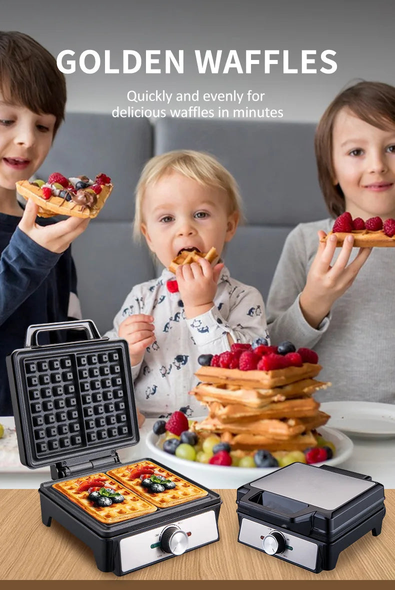 Electric Waffle Maker 2-Gram Non-Stick Commercial Waffle Maker 1500W 220V