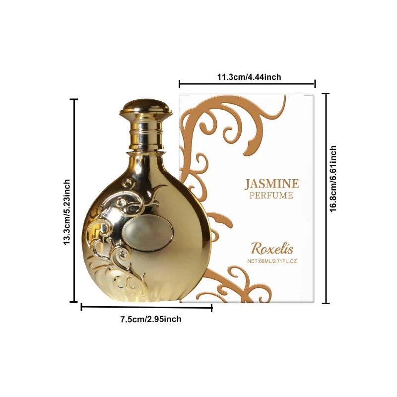 Dubai Arabian Perfume Spray Jasmine Floral Scent Natural Fresh Soft Sweet Charming Romantic Date Night Fragrance Elegant Aroma