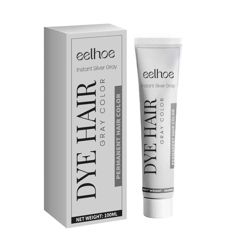 Grey Hair Dye Cream Unisex Smoky Punk Style DIY Styling No Damage Quick Coloring Long-lasting Professional Hairs Dyeing Creams