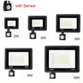 LED Flood Light with Motion Sensor Outdoor Lighting 100W 50W Waterproof Reflector Floodlight Lamp LED Spotlight Garden Garage
