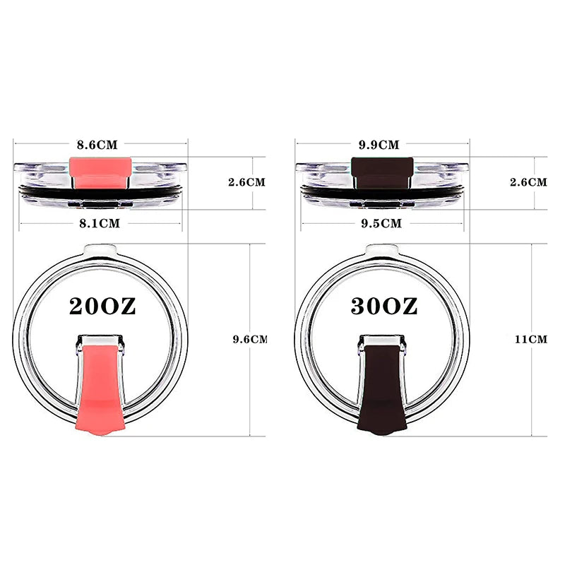 1Pc Spill Resistant Lid For 20 And 30 Oz Yeti Fits Tumbler More Replacement Spill-Proof Cup Lids Drop Shopping