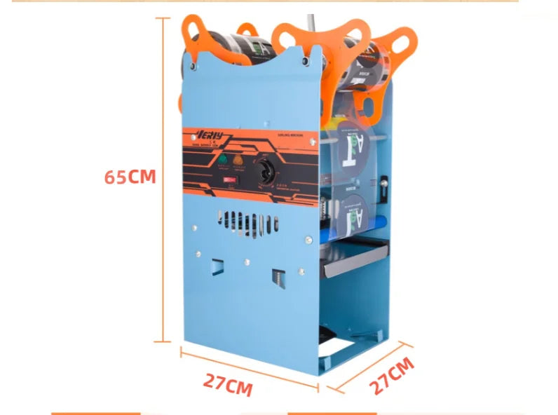 WY802F Manual Cup Sealing Machine Plastic or Paper Bubble Tea Cup Sealer 220V