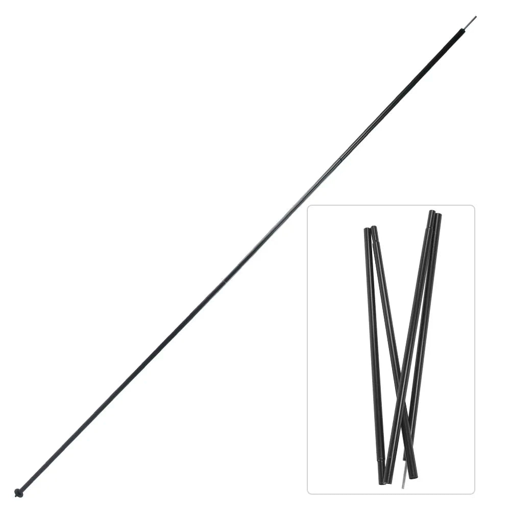 2m Iron Tent Rod Tent  Tent Pole Outdoor Iron Tent Shelter Canopy Supporting Folding Rod Pole for Hiking Camping Tent Rod
