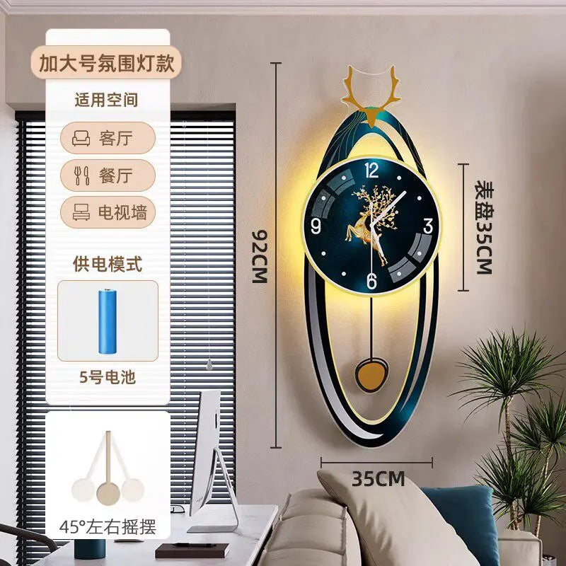 Digital Living Room Wall Clocks Modern Interior Aesthetic Design Wall Watch Xenomorph Creative Reloj De Pared Home Decoration