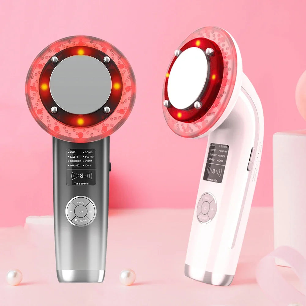 8 IN 1 EMS Body Slimming Massager Anti Cellulite Ultrasonic Cavitation Weight Loss Machine Fat Burner Electric Infrared Slimming