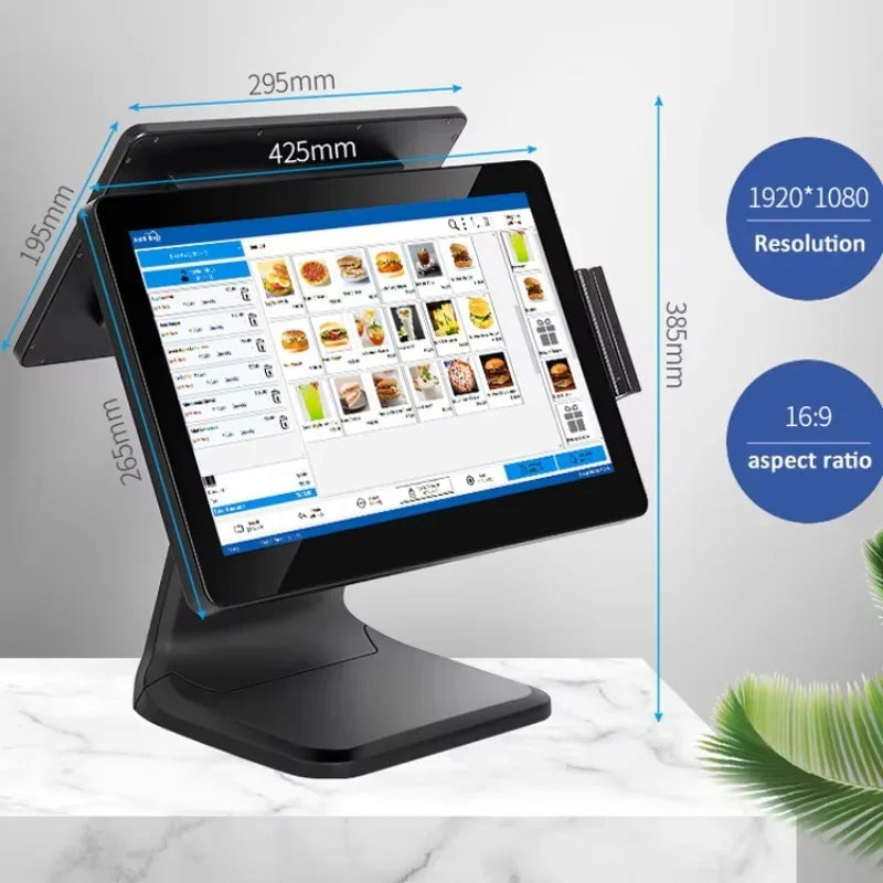 All-in-One Android Windows Cash Register Machine POS System with Cash Drawer And Printer for Restaurant Business