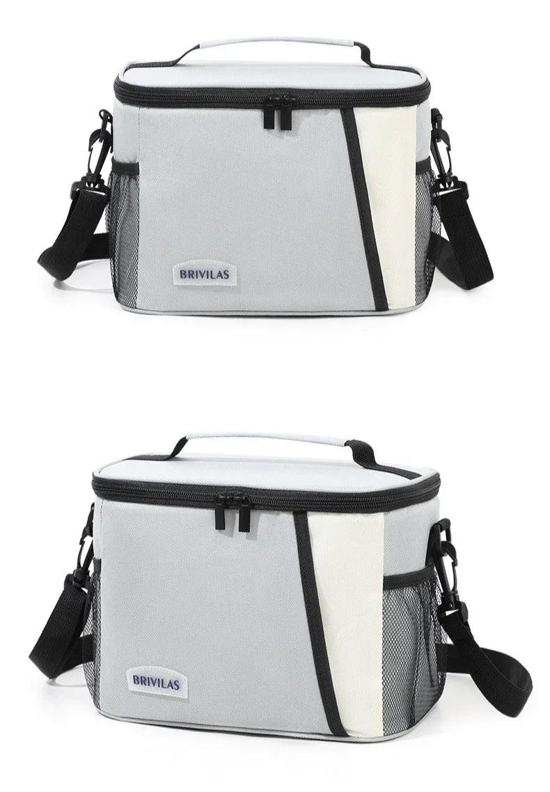 Insulated Lunch Bag Large Reusable Lunch Bags with Adjustable Shoulder Strap for Women Men, Ideal for Work, School & Outdoor Use