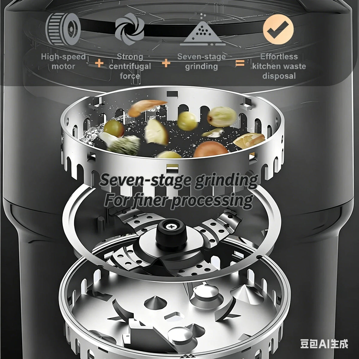 Garbage disposal kitchen sewer kitchen waste food household shredder household waste disposal machine