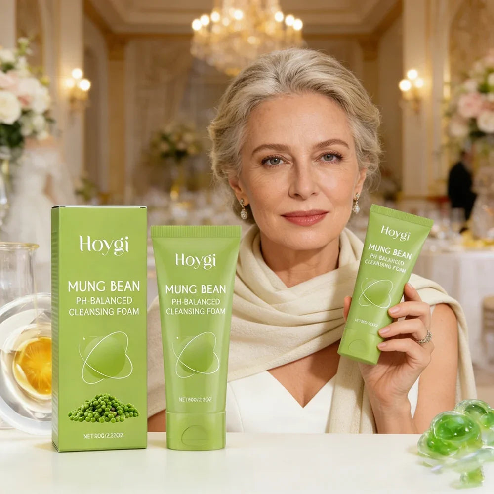 Mung Bean Hydrating Facial Cleanser Gentle Pore Cleansing Soft Non-Tightening Skincare Bridal Wedding Day Prep Essential