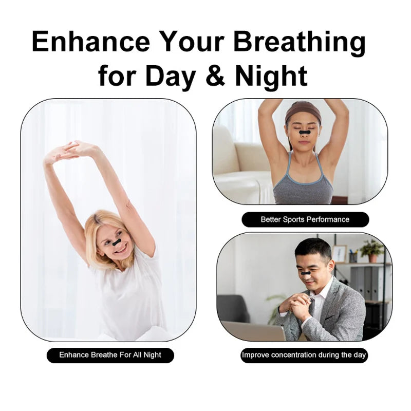 100/50/30/10Pcs Nasal Strips Portable Breathing Nose Patch Right Way Stop Snoring Sleeping Aid Device Easier Breath All Night