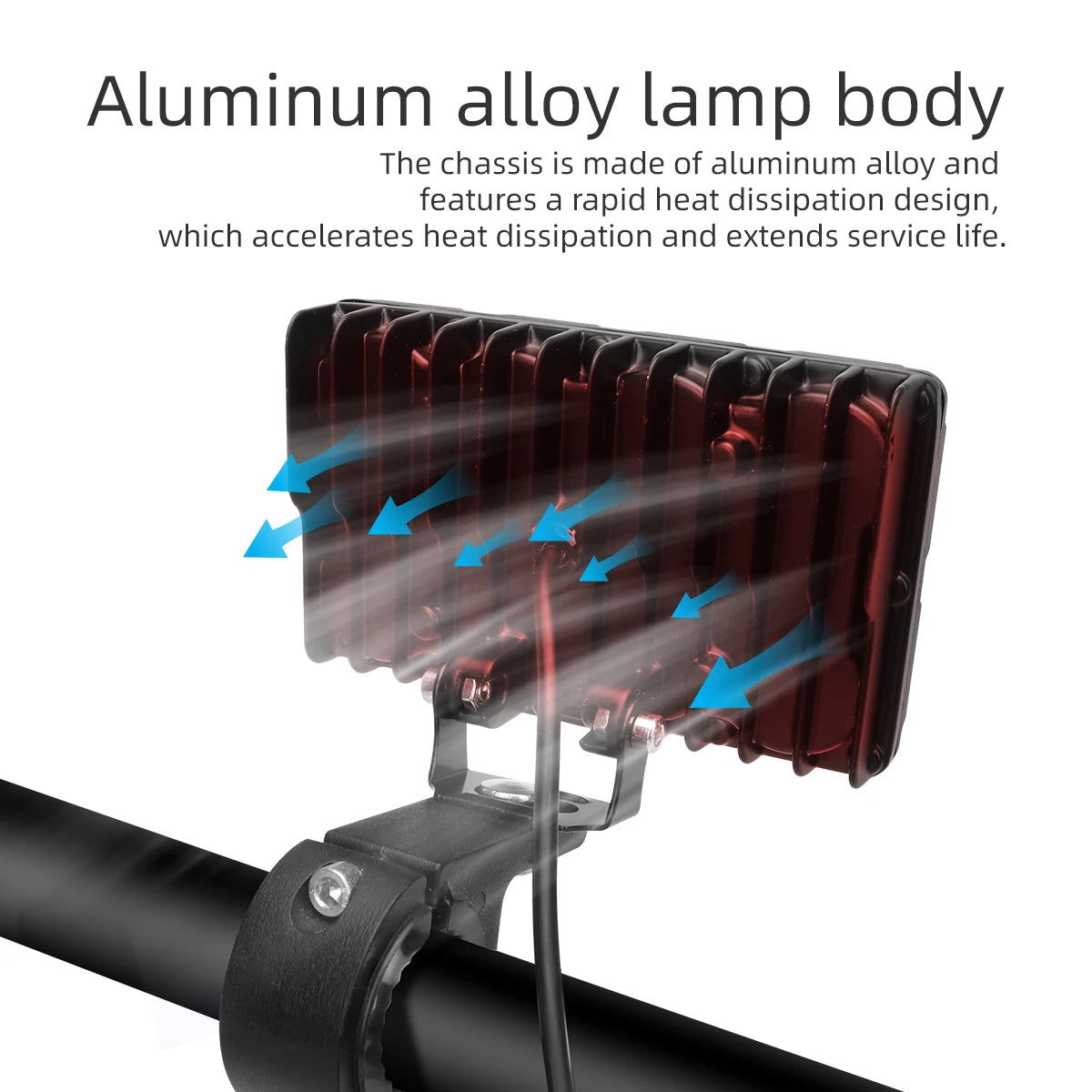 8 Lens Projector Motorcycle LED Spotlight DRL Strobe Flashing Auxiliary Fog Work Light Universal For Car Truck SUV UTV Off‑Road
