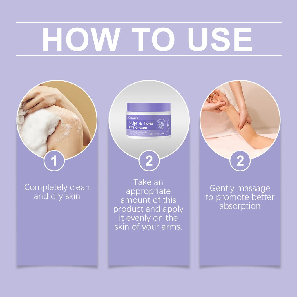 Sculpt & Tone Arm Firming Cream Remove Wrinkles Lifting Skin Anti Sagging Arm Massage Tightening Fast Shipping Body Care Cream