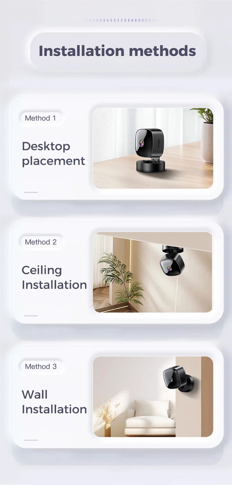HD 4K Mini Camera Wifi Camera Wireless Security Protection Remote Monitor Camcorders Video Surveillance Home Smart Camera NEW