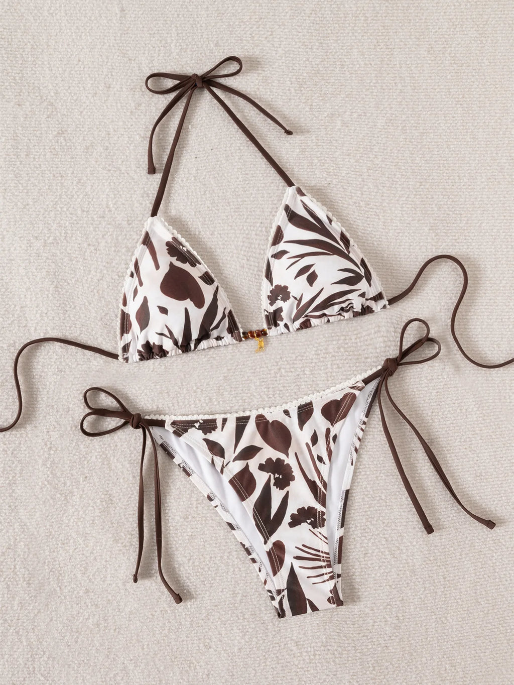 Retro Polka Dot Bikini Set Women Swimsuit Female Swimwear Micro Thong Bikinis Brazilian Halter Beach Wear Lace Up Bathing Suit