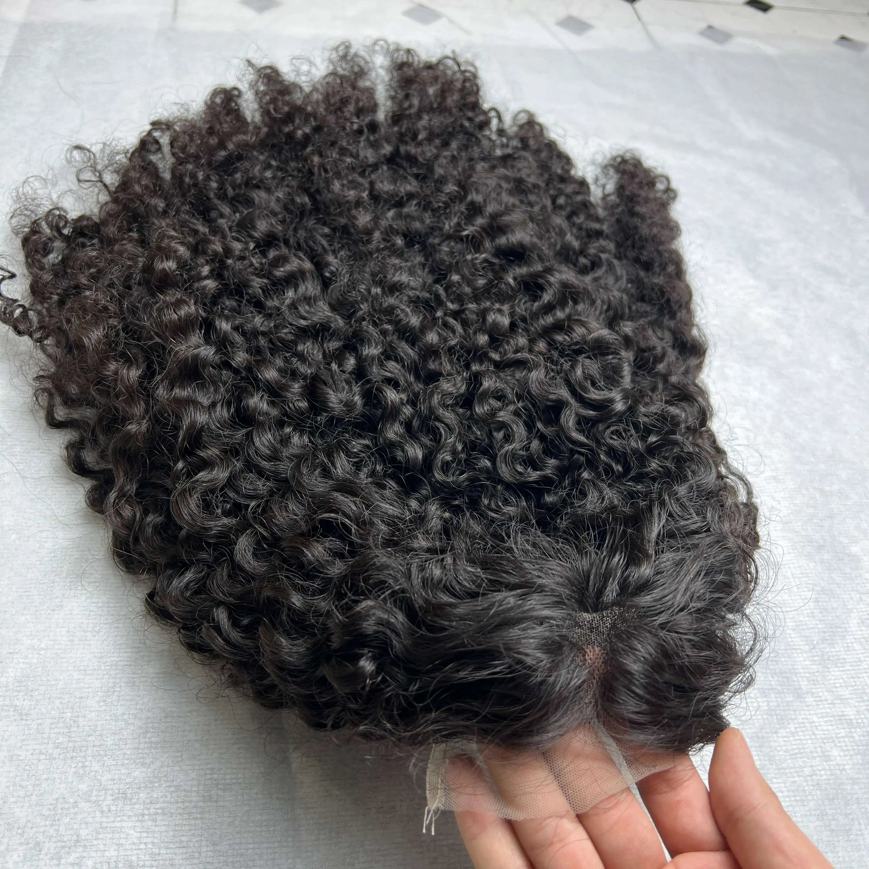 CDYHAIRVN Wholesale Factory Burmese Curly Bundles 100% Vietnamese Raw Human Hair Wig Transparent HD for Women 150%-250%