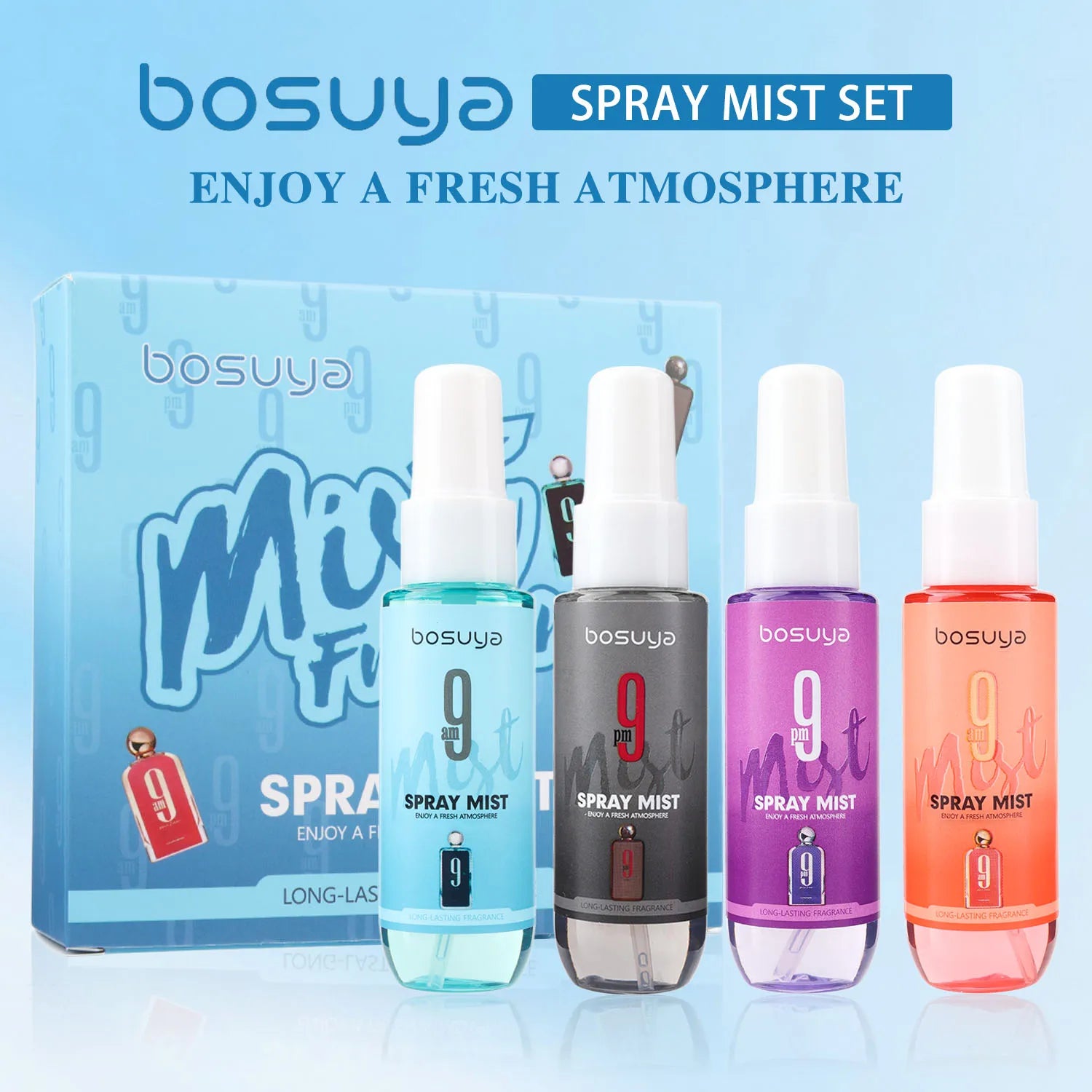 4PCS fresh fragrance spray set, lasting fragrance, mild and non irritating, suitable for daily use and before dating