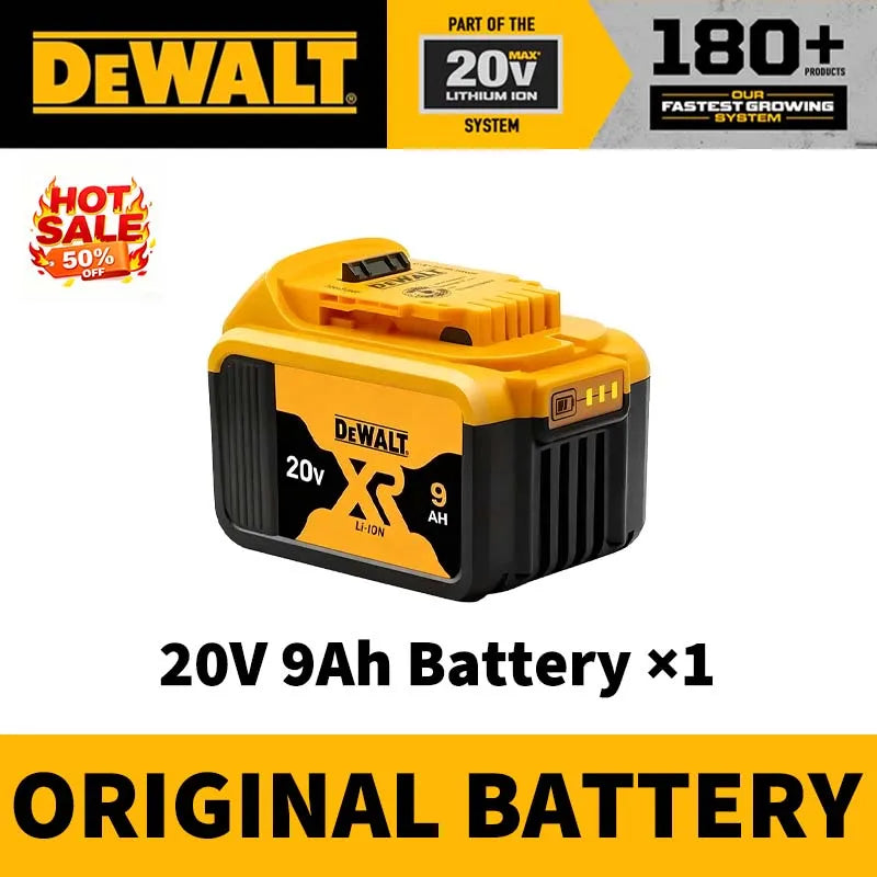 100% Genuine DEWALT 20V Max 2/5/6/9Ah Battery Charger Combo Li-Ion XR Series for Power Tools Battery DCB200,DCB202,DCB205,DCB206