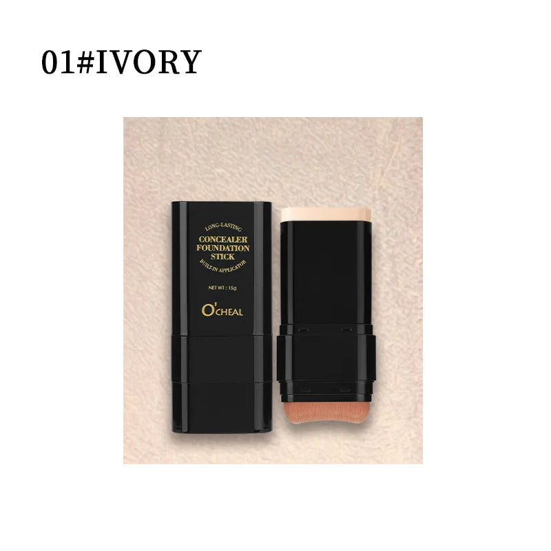 Matte Eraser Foundation Cream Stick Full Coverage Waterproof Oil-control Face Base Velvet Makeup Moist Light Concealer Foundatio