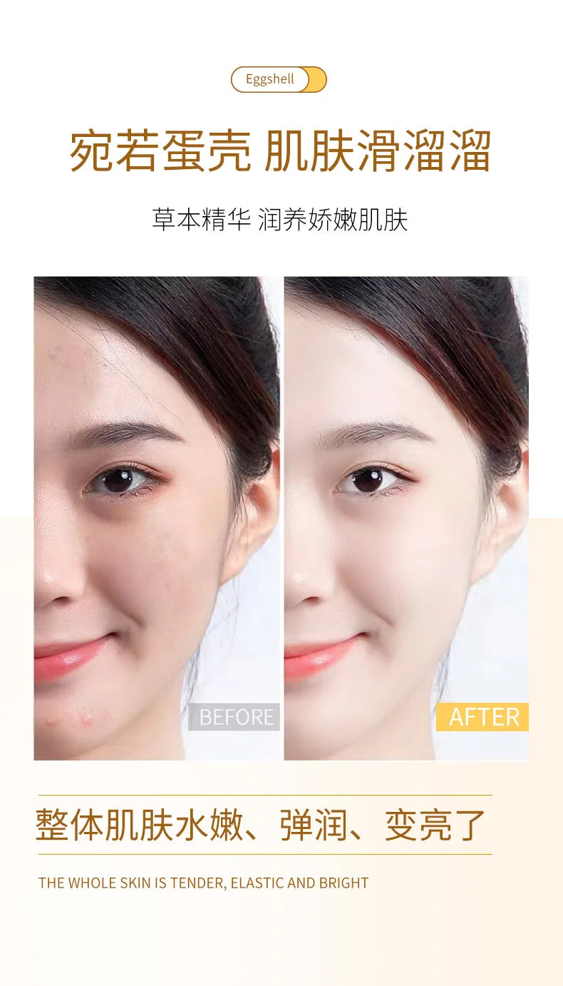 Qizi Powder Eggshell facial mask Whitening Moisturizing Brightening Lightening Stains Fine Lines,Tear off facial mask