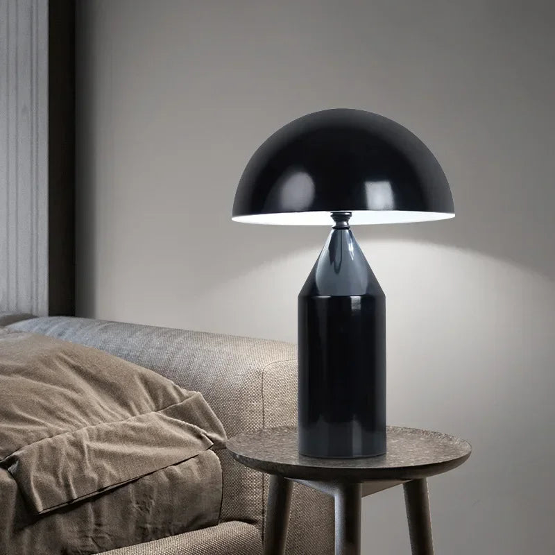 Oluce Atollo Lamp Modern Creative Mushroom Lamp for Bedroom Study Living Room Decoration Gold White Black Bedside Table Lamp
