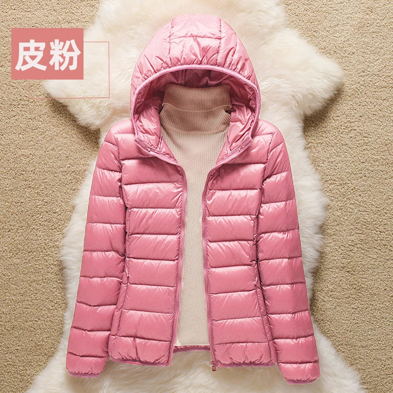 Spring Autumn Women Jackets 2024 Winter Female White duck down Jacket Fashion Ultralight Women Parka Packable Casual Puffer Coat