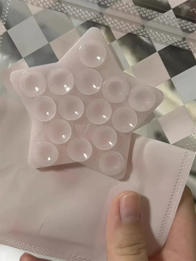 Wildflower Strawberry star Pink Love Heart Silicone Suction Multifunctional Suction Cup Stand Anti-Slip wf Mount Back Sticker﻿﻿
