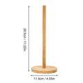 Kitchen Wooden Roll Paper Towel Holder Bathroom Tissue Vertical Stand Disposable Paper Pot Kitchen Toilet Storage Accessories