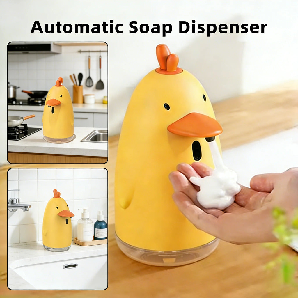 New Automatic Soap Dispenser Automatic Hand Sanitizer Foam Smart Hand Wash Machine 300ml Rechargeable Bathroom Induction Sensor