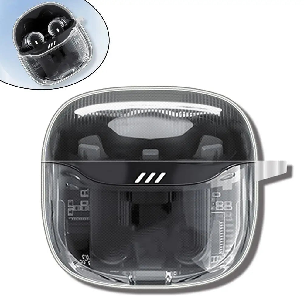 Earphone Case For JBL TUNE FLEX2 Transparent TPU Bluetooth Headset Protective Sleeve Soft Rubber Shell Anti-fall Protector Cover