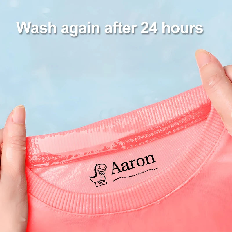‌Waterproof Personalized Stamp for Fabric,Custom Name Label Maker,Washable&Reusable Clothing Stamp,DIY Durable Laundry Organizer