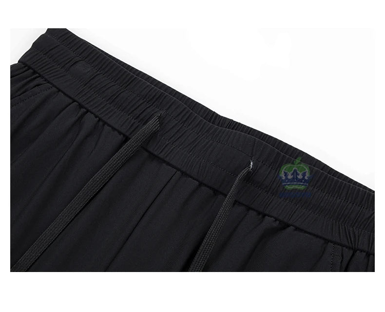 Summer High Stretch Pants Man Thin Elastic Waist Korean Grey Sweatpants Jogging Casual Sports Trousers Male Fashion Luxury Brand