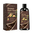 YUITIKUE Brown Hair Dye Shampoo 100ml 4-in-1 Moisturizing Care, No Damage & Fast Gray Hair Coverage