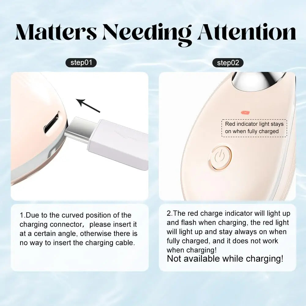 7 Color LED Light Face Neck Massager USB Rechargeable Home Beauty Device Hot Compress Skin Care Massage Instrument OEM