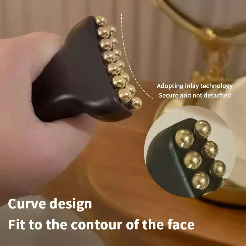 Reduce Puffiness Massager Face Lifting And Tightening Traditional Brass Meridian Brush Skin Scraping Eye Body Spa Facial Beauty