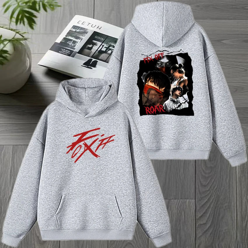 ATEEZ Mingi 2025 New Album Double Sided printed Sweatshirt Autumn Winter Men women Trend Y2k White Hoodie Unisex Fleece pullover