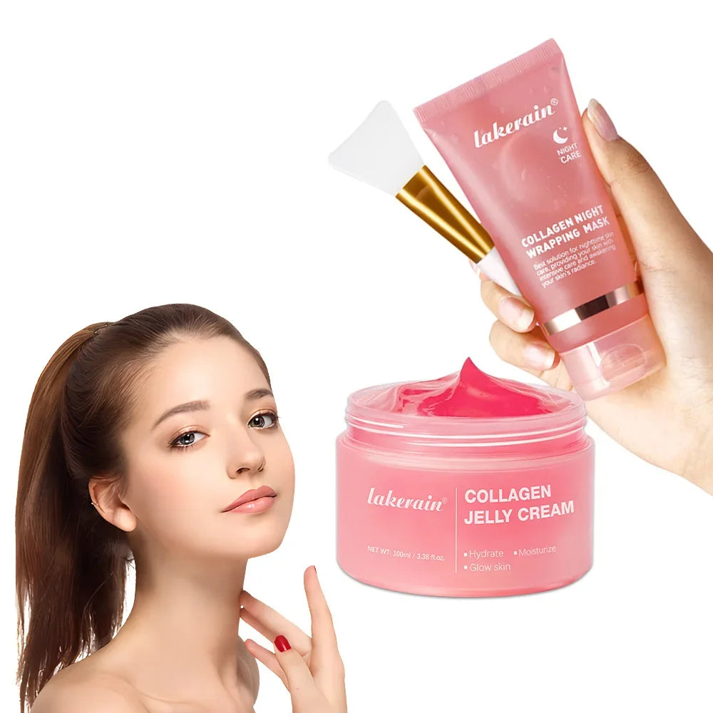 Jelly Mask for Facial Professional Face Mask Skin Care Hydrated Nourished Collagen Wrapping Peel Off Facial Mask